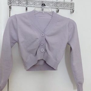 Pastel purple cardigan